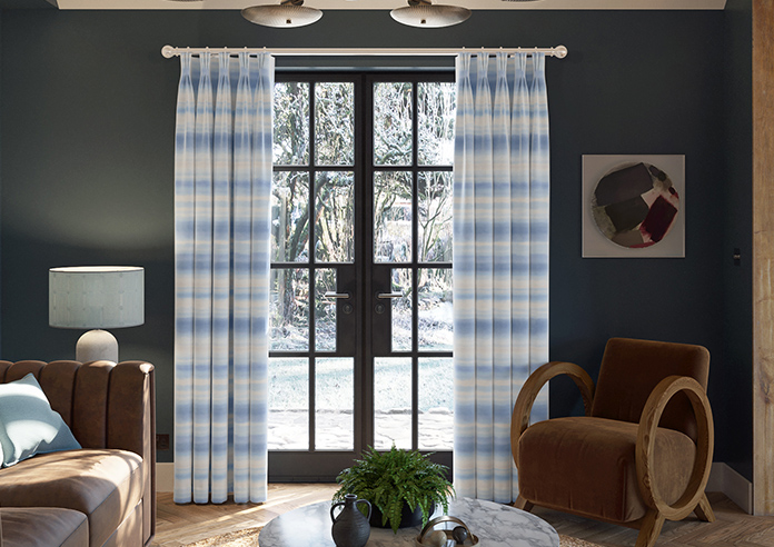 Ombre Velvet, Sky - Made to Measure Curtains - Image 3